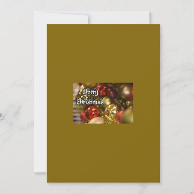 Merry Christmas Greeting Card (Front)