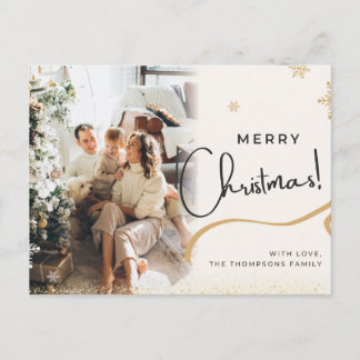 Merry Christmas Greeting Card | Elegant Holiday Ca