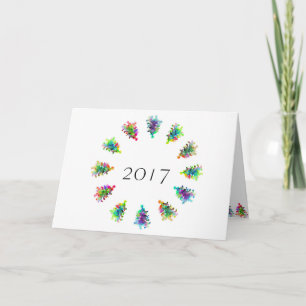 Merry Christmas greeting card. Holiday Card