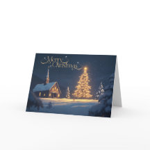 Merry Christmas Greeting Card Isaiah 9:6 5"x7" 