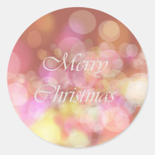 Merry Christmas. Greeting. Classic Round Sticker