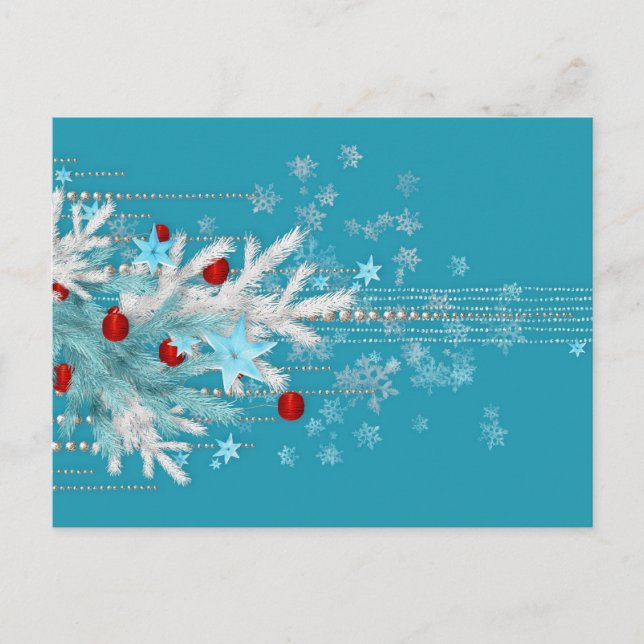 Merry Christmas Greeting  Holiday Postcard (Front)