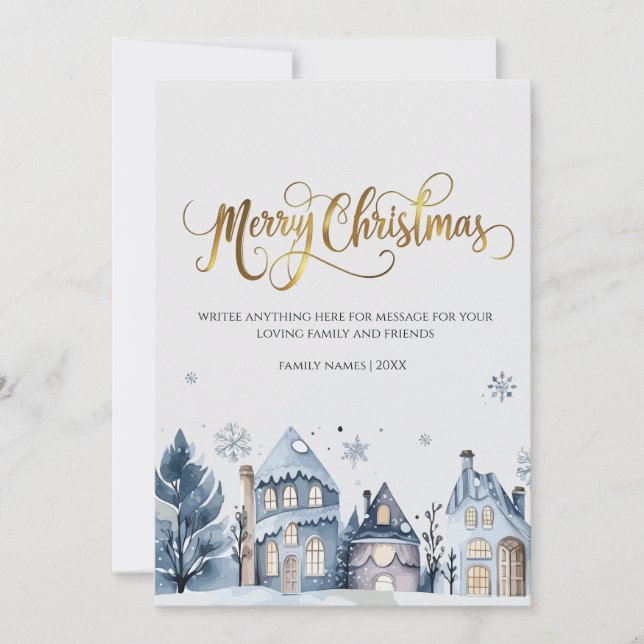 Merry Christmas greeting Invitation (Front)