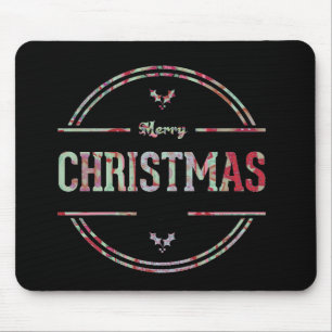 Merry Christmas Greeting Mouse Pad