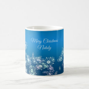 Merry Christmas. Greeting.Name. Coffee Mug