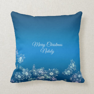 Merry Christmas. Greeting.Name. Cushion
