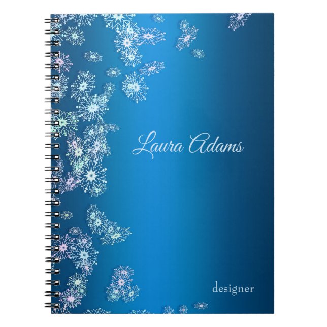 Merry Christmas. Greeting.Name. Notebook (Front)