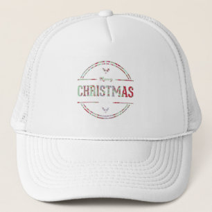 Merry Christmas Greeting Trucker Hat