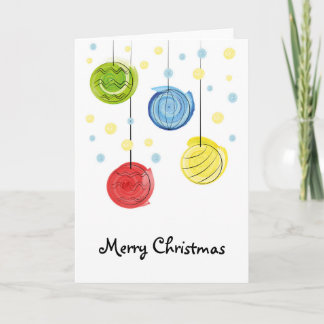 Merry Christmas greetings card
