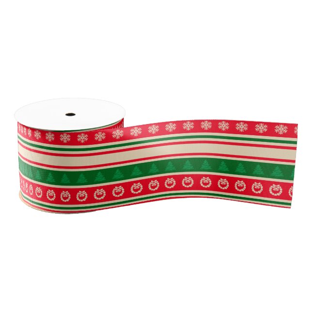 Merry Christmas Grosgrain Ribbon (Spool)