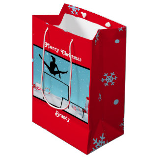 Merry Christmas Gymnastics     Medium Gift Bag