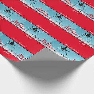 Merry Christmas Gymnastics Wrapping Paper