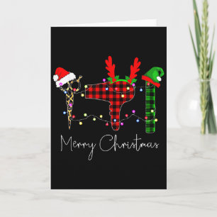 Merry Christmas Hairstylist Funny Tool Hairdresser Card