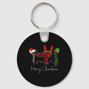 Merry Christmas Hairstylist Funny Tool Hairdresser Key Ring