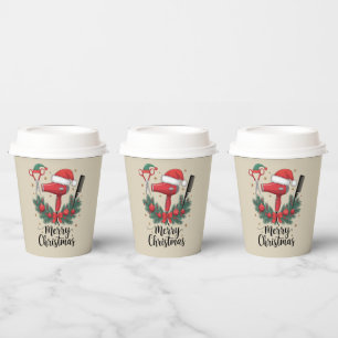 Merry Christmas Hairstylist Hairdresser Xmas Hair  Paper Cups