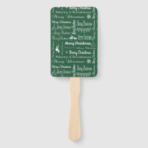 Merry Christmas Hand Fan