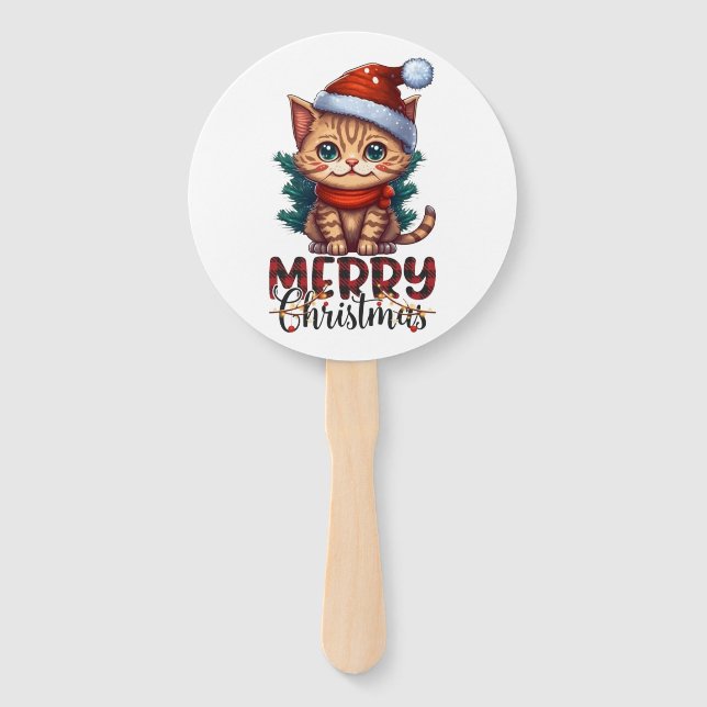 Merry Christmas  Hand Fan (Front)