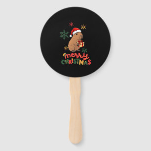 MERRY CHRISTMAS HAND FAN