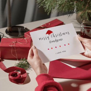 Merry christmas Handsome custom photo card