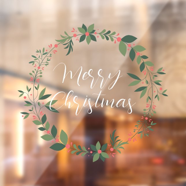 Merry Christmas handwritten text wreath (Sheet 2)