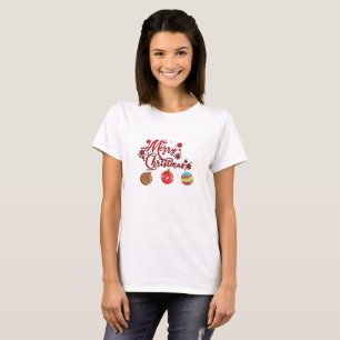 Merry Christmas Hanging Ornaments T-Shirt