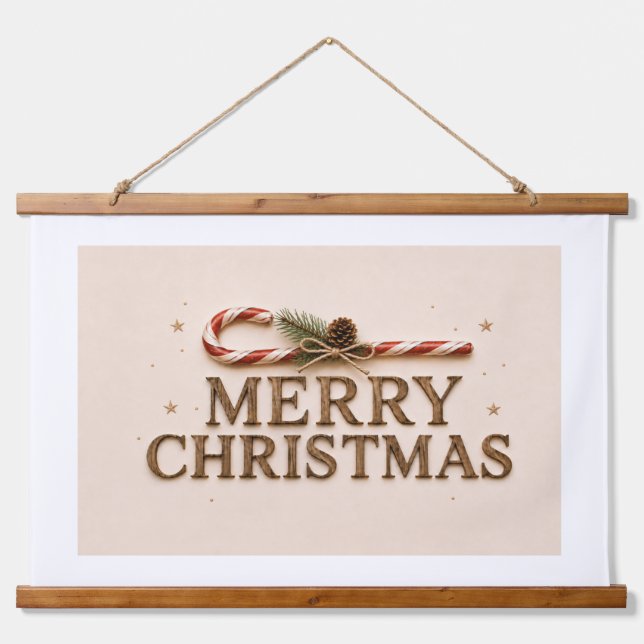 MERRY CHRISTMAS HANGING TAPESTRY (Front)