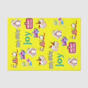 Merry Christmas Happy Birthday Tissue Paper 