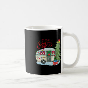 Merry Christmas Happy Camper Fun Camping Life Fami Coffee Mug