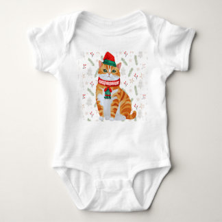 Merry Christmas Happy Cat Bodysuit - Unique Design