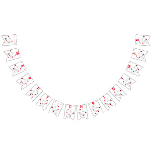 Merry Christmas - Happy Christmas Bears Family Bunting