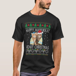 Merry Christmas Happy Hanukkah Jewish Christmas Ca T-Shirt