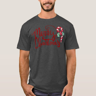 Merry Christmas Happy Holidays blessed yule candy  T-Shirt