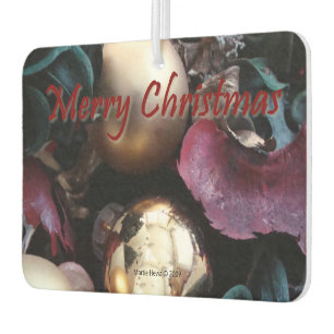 Merry Christmas / Happy Holidays Car Air Freshener