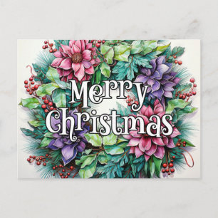 Merry Christmas Happy Holidays, Everyone Postcard