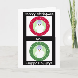 Merry Christmas & Happy Holidays Holiday Card