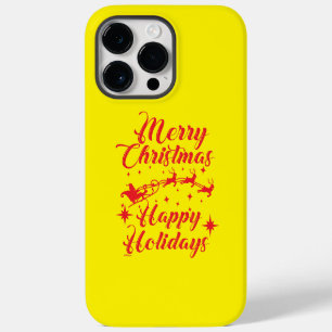 MERRY CHRISTMAS HAPPY HOLIDAYS iPhone 14 PRO MAX CASE