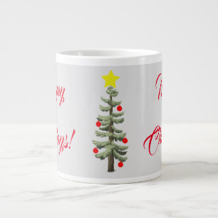Merry Christmas, Happy Holidays! on a Large Coffee Mug