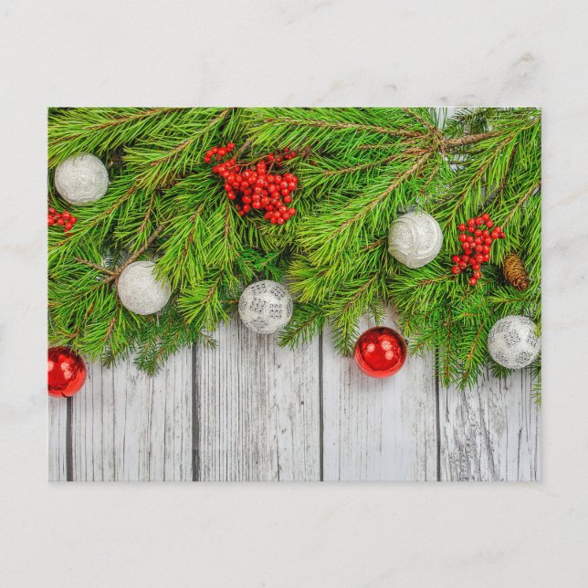 Merry Christmas | Happy Holidays Postcard (Front)