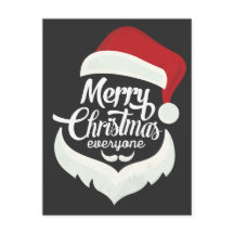 merry christmas happy new year 2017 postcard