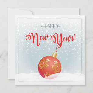 Merry Christmas & Happy New Year! 2026 snow Holiday Card