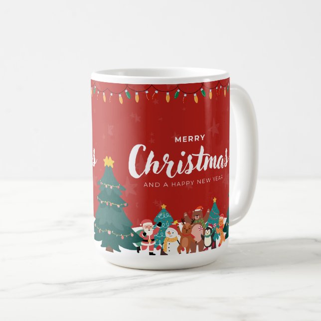🎄 Merry Christmas & Happy New Year – A Magical Wi Coffee Mug (Front Right)