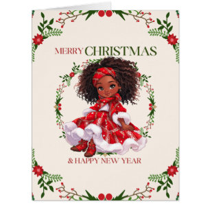 Merry Christmas & Happy New Year Black Girl Magic