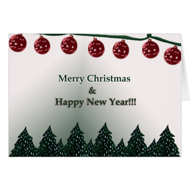 Merry Christmas, Happy New Year Christmas (Front Horizontal)
