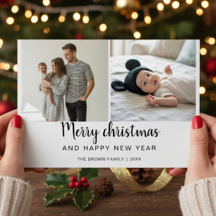 Merry Christmas & Happy New Year Cosy Family Card