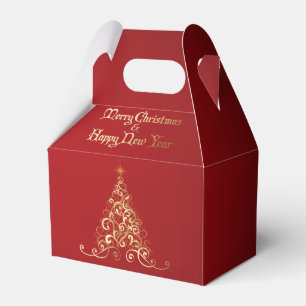 Merry Christmas Happy New Year Favour Box