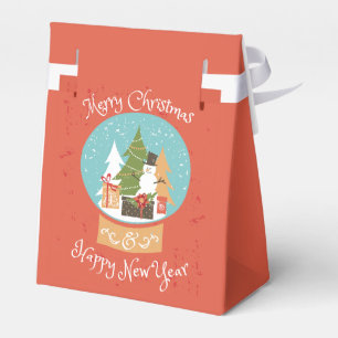 Merry Christmas Happy New Year Favour Box