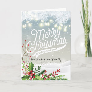 Merry Christmas & Happy New Year Holiday Greetings