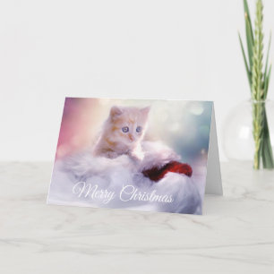 Merry Christmas & Happy New Year Kitten Card