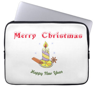 Merry christmas Happy New Year Laptop Sleeve