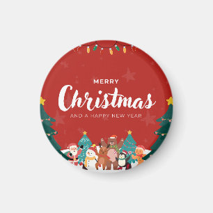 🎄 Merry Christmas & Happy New Year – Magnet
